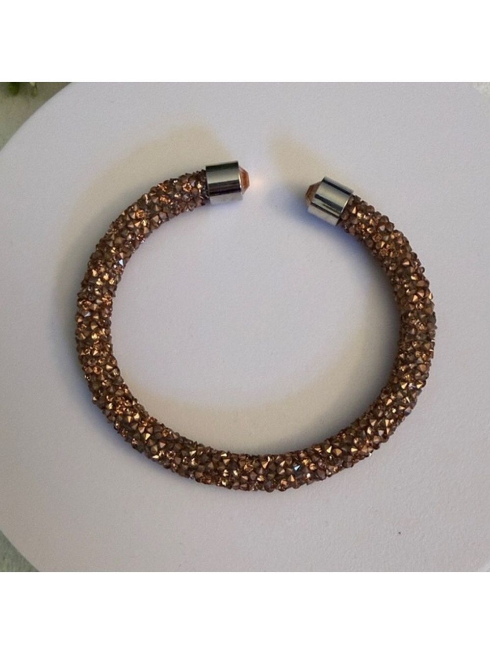 Chic elegant Classic casual occasions Rose Brown Crystal Women’s Bracelet
